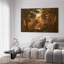 Très grande reproduction d'art sur toile - Autumn Woodland Vintage Forest Landscape-105075794