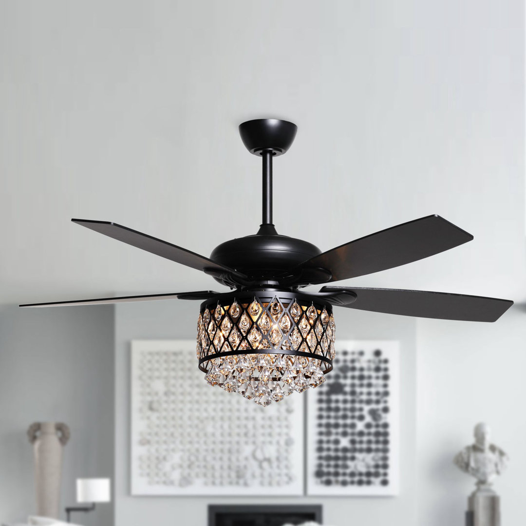 Wilcher 52'' Ceiling Fan with Light Kit Willa Arlo™ Interiors