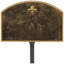 Fleur de Lis Prestige Arch Petite Address Sign Plaque with Lawn Stake-644265722-644265704