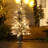 4' Lighted  Artificial Flocked Pine Christmas Tree Potted (Set of 2)