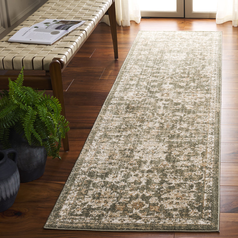 Aisleyne Vintage Look Area Rug, Runner 61 X 244cm