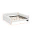 Lit de jour rembourré en laine d'agneau avec ports USB-1222021902
