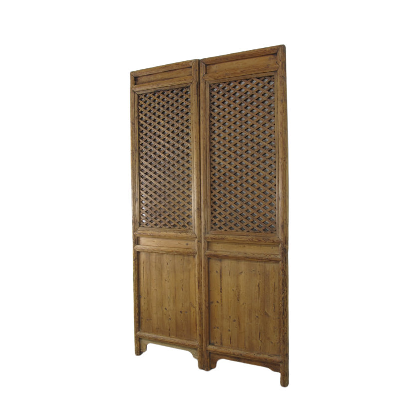 Unfinished Pine Double Sliding Screen Doors