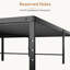 Structure de lit plateforme en métal noir 14 po avec support en lattes d'acier Carlisa-1844458096-1875430237