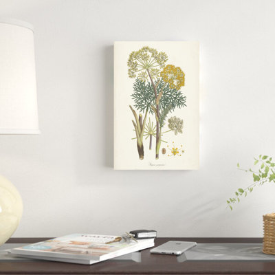 Saffron Botanicals I - peinture sur toile tendue