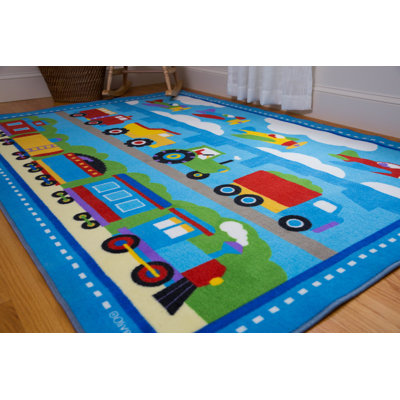 Tapis olive pour trains, avions et camions Olive Kids