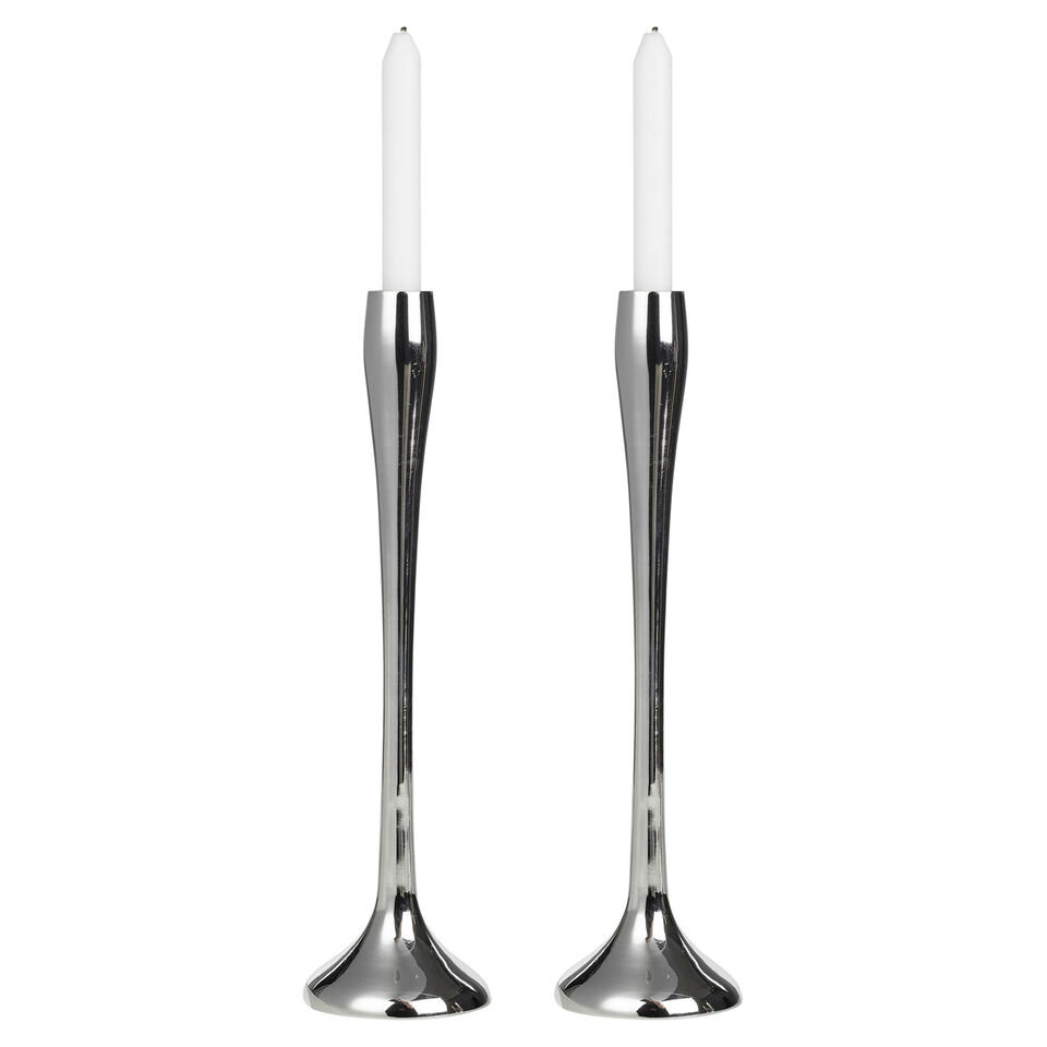 2 Piece Metal Tabletop Candelabra Set