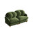 Chenille Loveseat Sofa with Deep Seating and Modular Flexibility