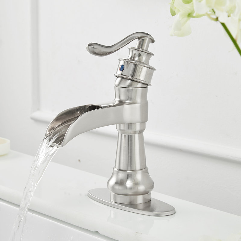 Single-Hole Single-handle Bathroom Faucet, Brushed Nickel