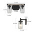 Éclairage pour meuble-lavabo brun foncé à intensité variable Carlile-135897221
