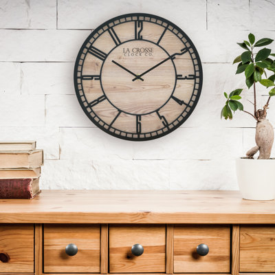 11.5" Quartz Floating Dial Wall Clock