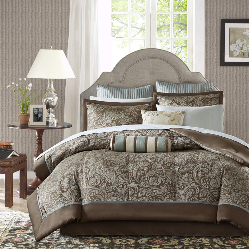 Brenai 12 Piece Comforter Set with Cotton Bed Sheets