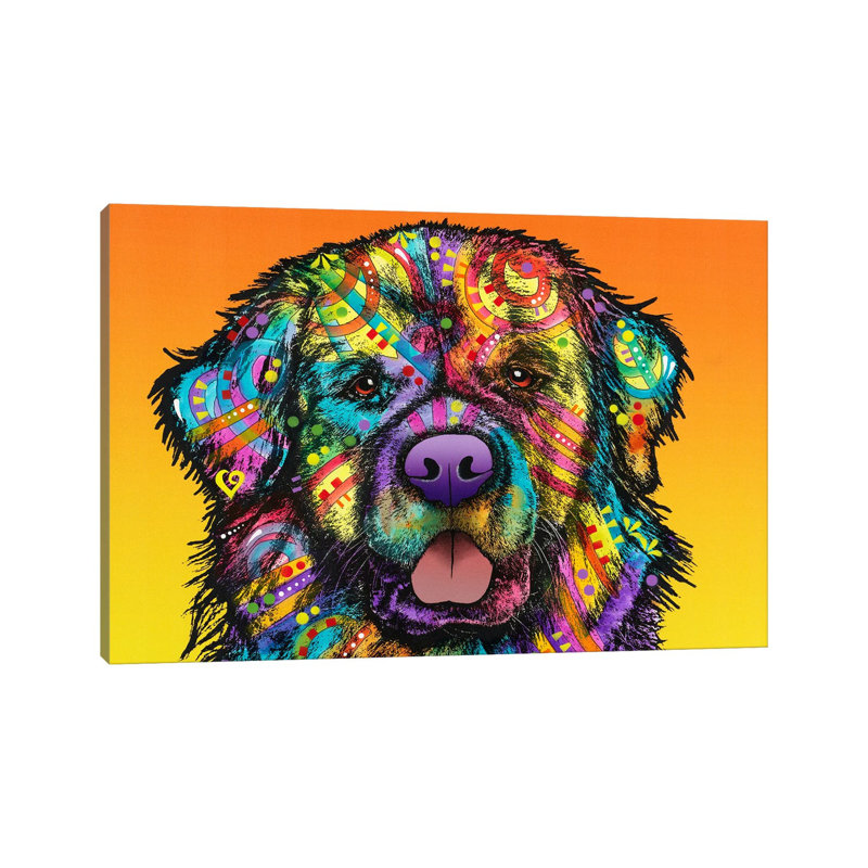 Newfie- Gallery-Wrapped Canvas Giclée