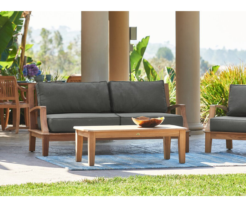 Grande Patio Sofa with Sunbrella Cushions, Fawn