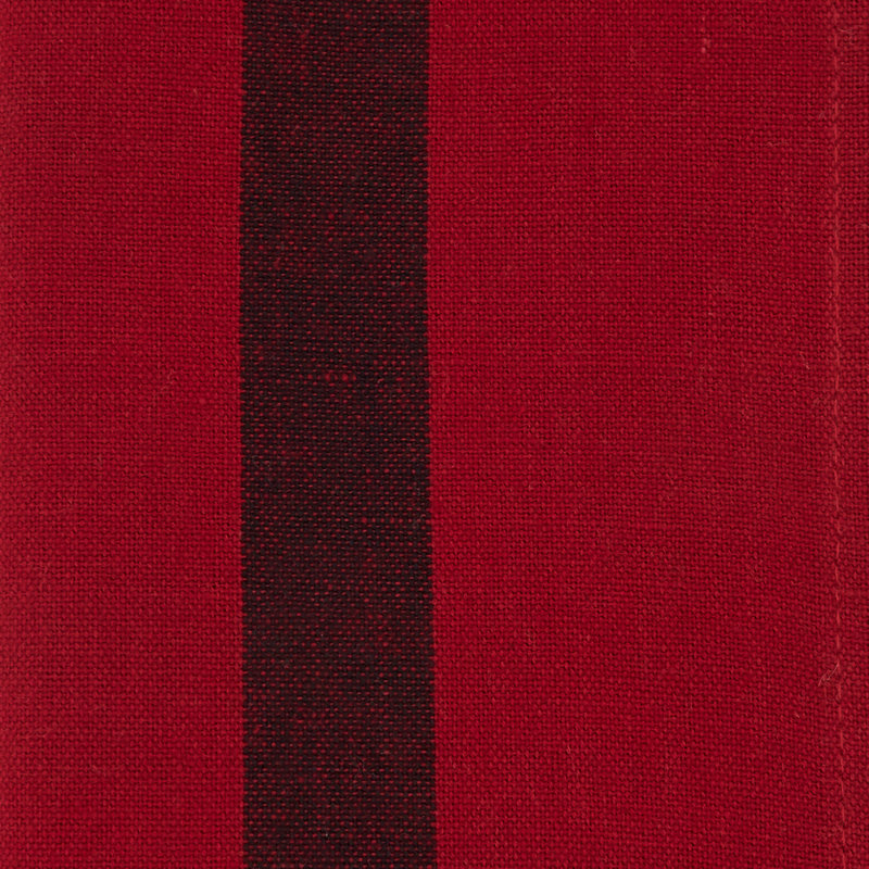 Poyen Cotton Striped Rectangle Napkin, Red