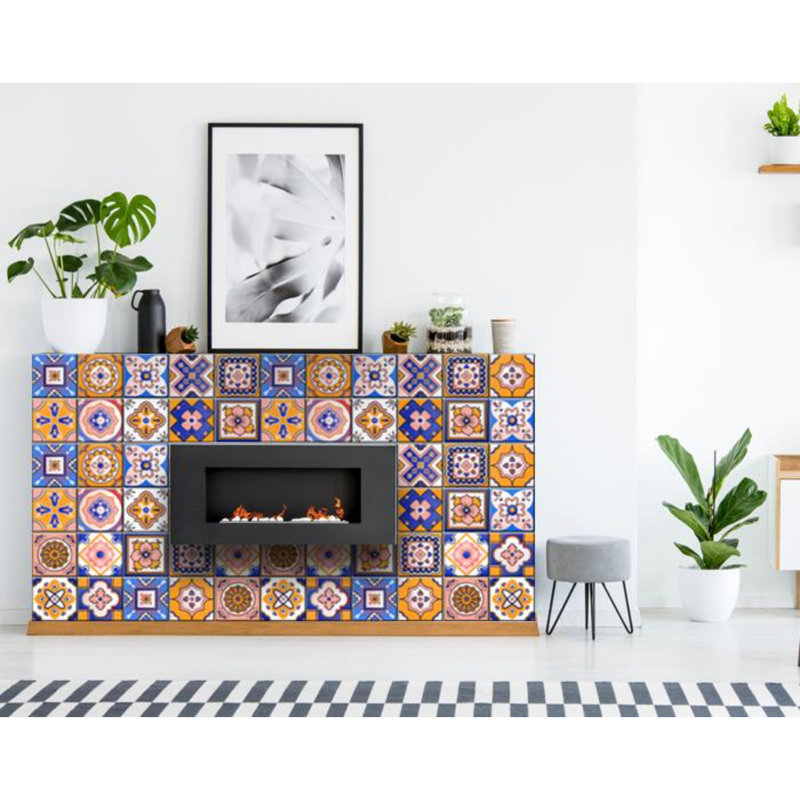 Adhésif décoratif à carreaux décoratifs, 7 po x 7 po