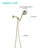 Handheld Shower Head With 5 Settings - High , Wall Mounted, Round, Includes Hose And Arm, Made Of Quality Abs Material Mode Adjustable Abs, Strong Spray Performance, Round Shape, Water Flow-118034389