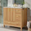36" Single Bathroom Vanity with Ceramic Top, 2 Soft Close Doors, and 4 Soft Close Drawers