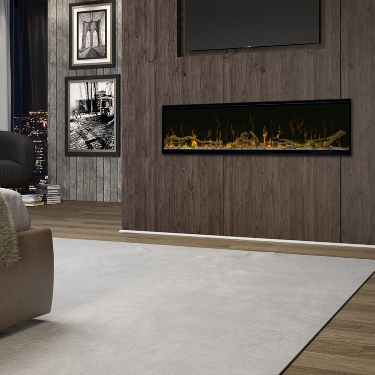 Dimplex IgniteXL Electric Fireplace with Driftwood Log Kit - Multi-Fire XD technology - 1,000 SQ FT