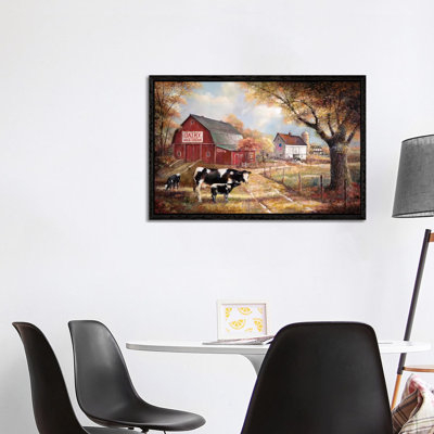 Memories On The Farm by Ruane Manning - Painting on Canvas