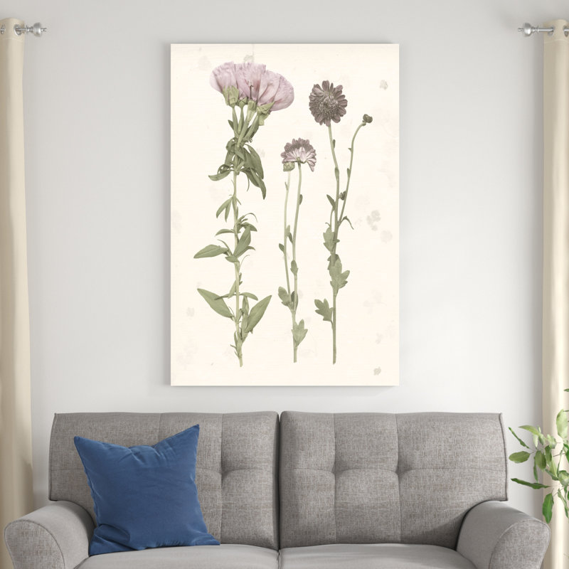 " Pressed Blooms III " by Grace Popp, 48" H x 32" W