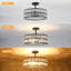Lustre tambour en cristal 5 lumières Khyryn-1722490739