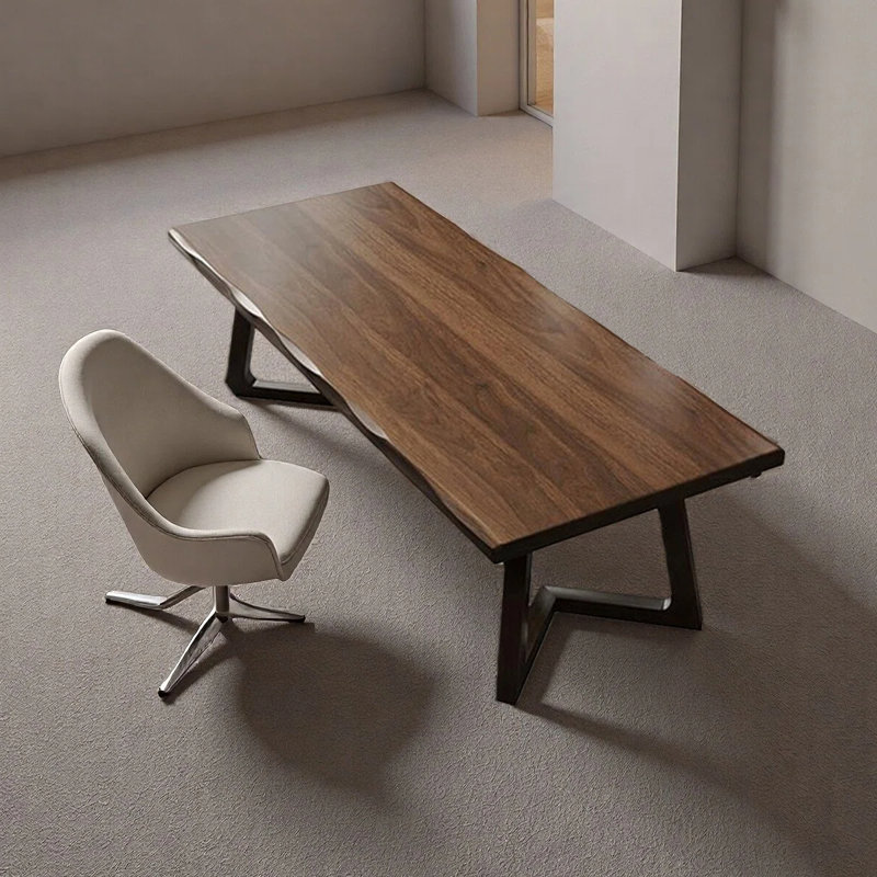 Simple elegant desk, 29.53" H x 55.12" W x 27.56" D