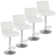 Charies Swivel Upholstered Adjustable Height Counter Stool with Metal Frame