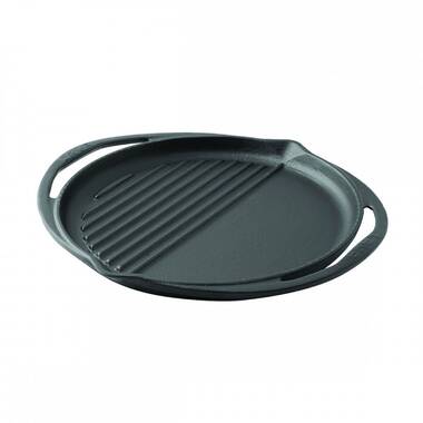 Lava Enameled Cast Iron Grill and Griddle 18 inch-Eco Reversible Pan Slate