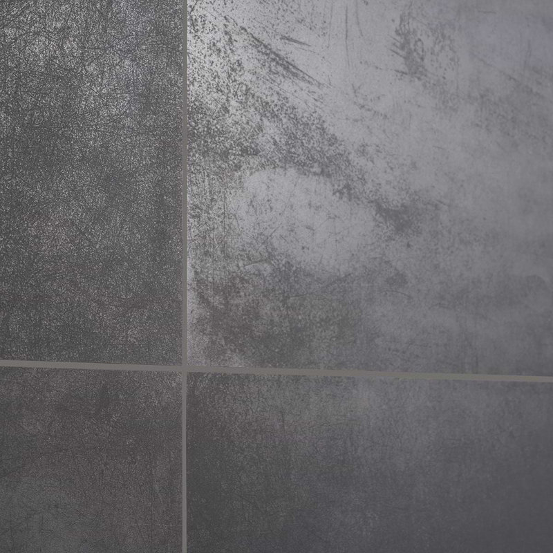 Bond 24x48 Matte Porcelain Tile, Venom Black Charcoal