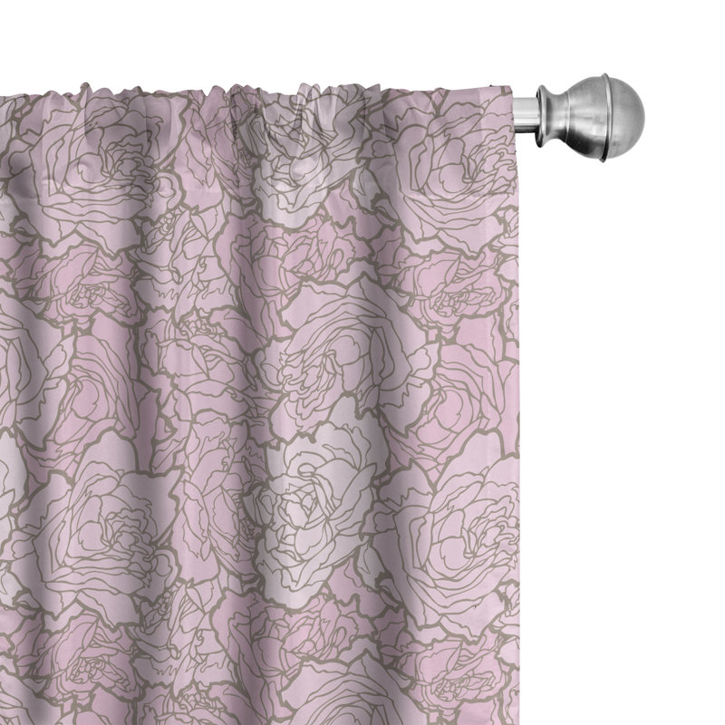 Rideaux 4 panneaux East Urban Home, L 56 po x L 95 po