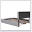 Upholstered Platform Bed With 2 Drawers And 1 Twin XL Trundle,  Linen Fabric-1684270615