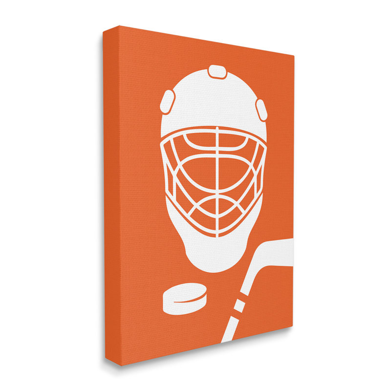 «Minimal Ice Hockey Gear» par Melody Hogan sur toile, H 20 po x l 16 po x P 1,5 po