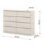 Sunem 140cm W 8 - Drawer Chest of Drawers-1280345498