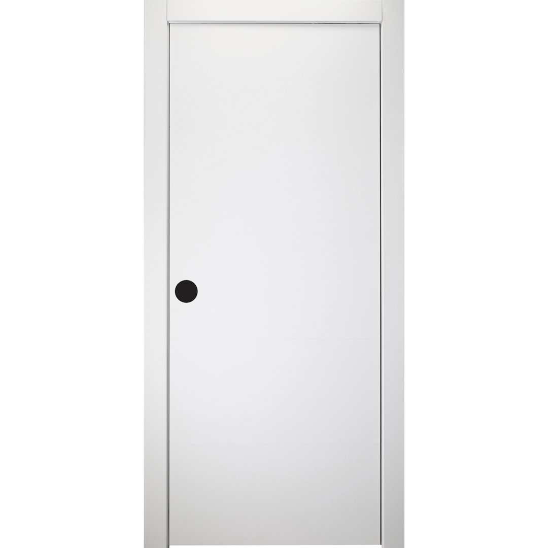 Palladio 79.375'' Solid + Manufactured Wood Flush Prehung Door Belldinni 