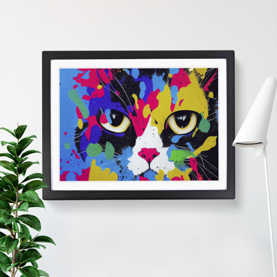 Cat Splash Vol.4 Abstract - Framed Print