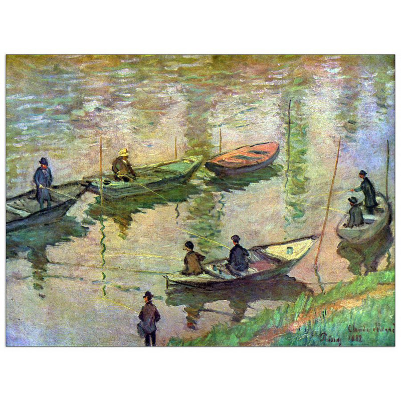 Claude Monet - Wrapped Canvas Painting, 90cm H x 120cm W x 1.8cm D