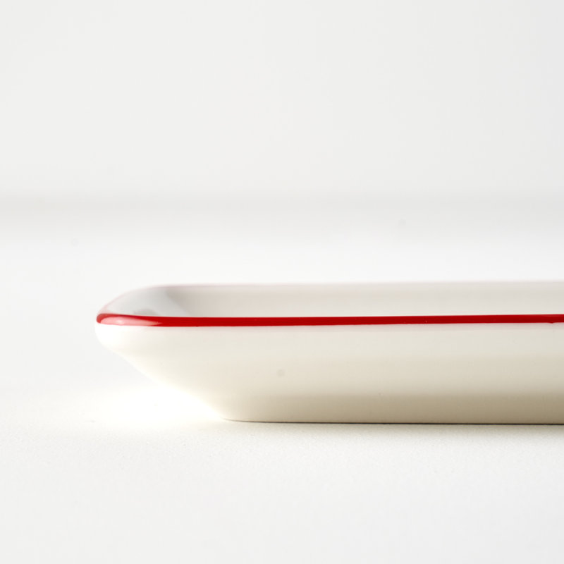 Plateau de service en porcelaine Line