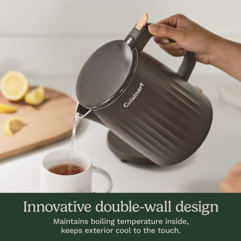 Cuisinart Soho 1-Liter Double-Wall Electric Kettle, Black