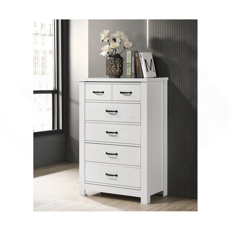 Commode verticale à 5 tiroirs pour chambre à coucher