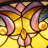 48" Stained Glass Style Ceiling Fan With LED Lights And Remote Control