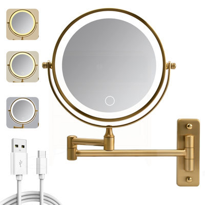Wall Mounted Lighted Makeup Mirror