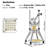 Commercial Vegetable Fruit Chopper 1/2″ Blade Heavy-Duty Professional Food Dicer Kattex French Fry Cutter Onion Slicer Stainless Steel for Tomato Peppers Potato Mushroom, Sliver