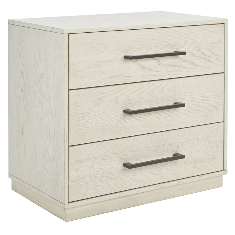 Commode 3 tiroirs Vuxx, Blanc délavé