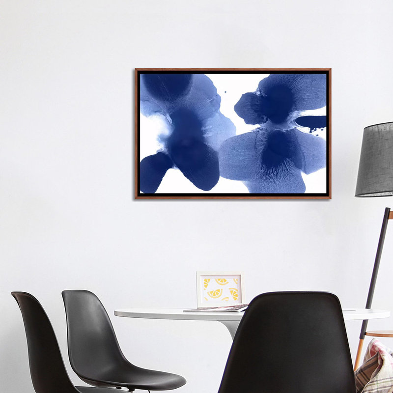 " Dynamic Indigo " by Hannah Carlson, 32" H x 48" W x 1.5" D, Wrapped Canvas