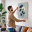 Paired Stems Minimalist - Wrapped Canvas-1517426383-1517426386