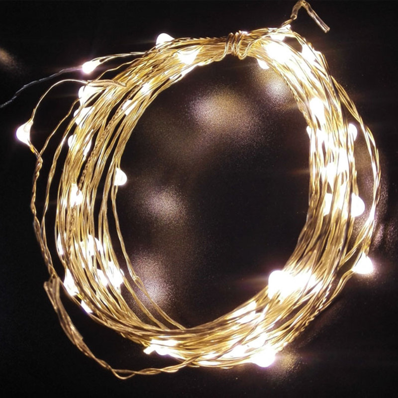 384'' LED String Lights, Warm White, 50