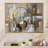 «Gold and Gray Radical Simplicity I», impression sur toile encadrée-88517490-88517493