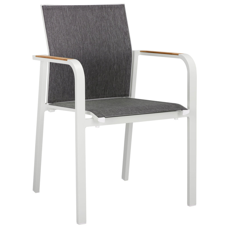 Fauteuil Dexter avec ensemble en teck 2, Blanc