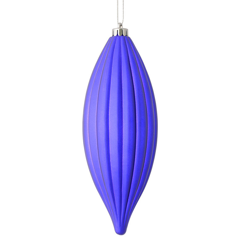 Ornement en forme de fleuron 8 po nLine, Mauve mat